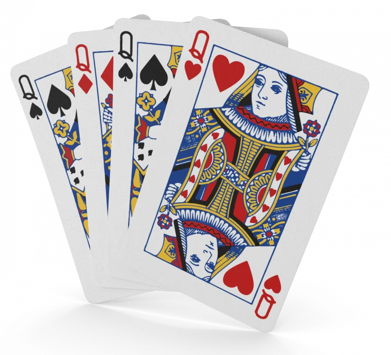 Poker game cards